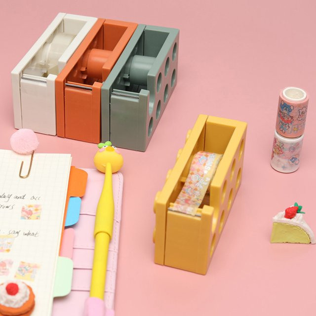 Praktischer DIY-Aufkleberbandspender aus Kunststoff in Multicolor für Heim und Büro - Bild 1
