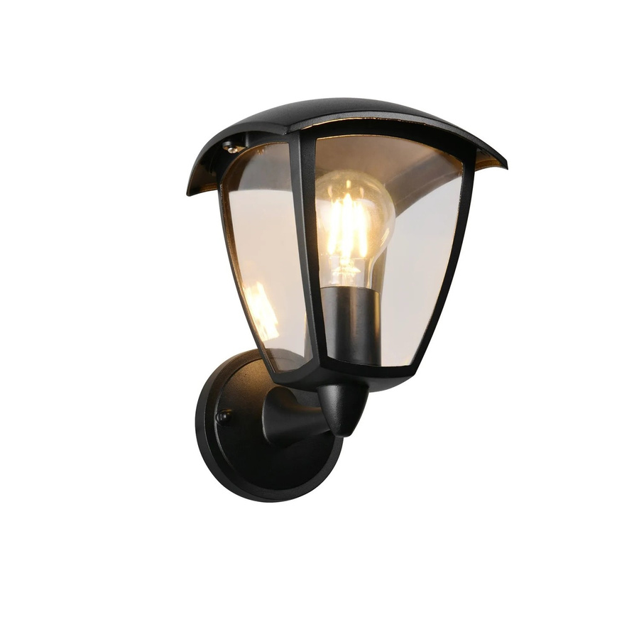Trio LED-Wandleuchte Venta in Schwarz Matt aus Aluminium und Glas für Außenbereich, B/H/T: 17 x 24 x 20 cm - Bild 2