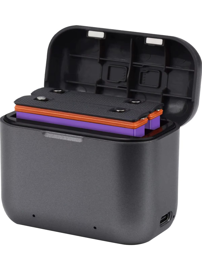 CITYORK Akku und 2-Slot-LED-Ladegerät Set für Insta360 X3, Li-Ion, 2300 mAh, Schwarz - Bild 6