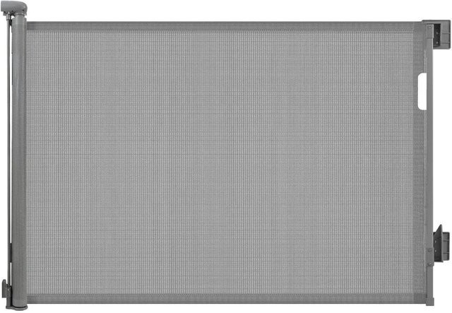 Sekey Treppenschutzgitter ausziehbar als Absperrgitter für Kinder und Hunde in Grau, Breite: 150 cm, Montage durch Bohren für Innen und Außen - Bild 1