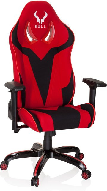 hjh OFFICE Gamingstuhl PROMOTER II aus Stoff mit Armlehnen und Höhenverstellung - Bild 1