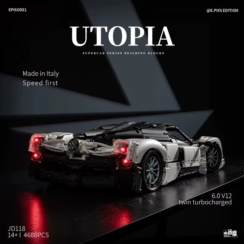 Utopia Auto Luxusauto, Klemmbausteine, 4688 Teile, ab 14 Jahren - Bild 2