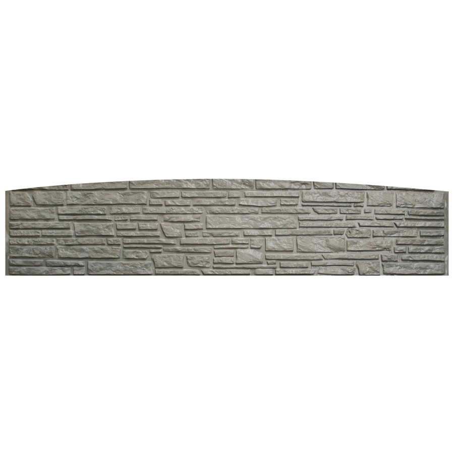 Beckers Betonzaun Montana Bogenplatte aus Beton in Betongrau, B/H/T: 200 x 45 x 3 cm - Bild 2