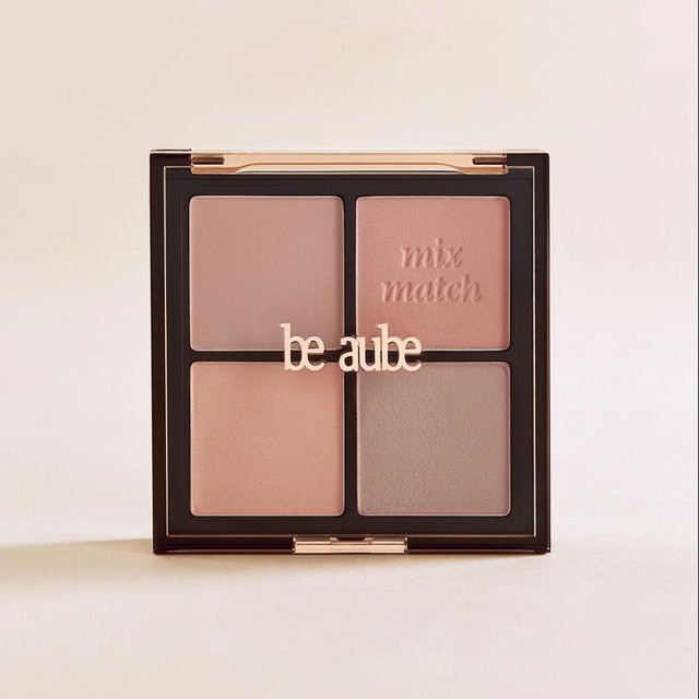 be aube Mix Match Wangenpalette, Sand Beige gray, 11,6g, Matt - Bild 1