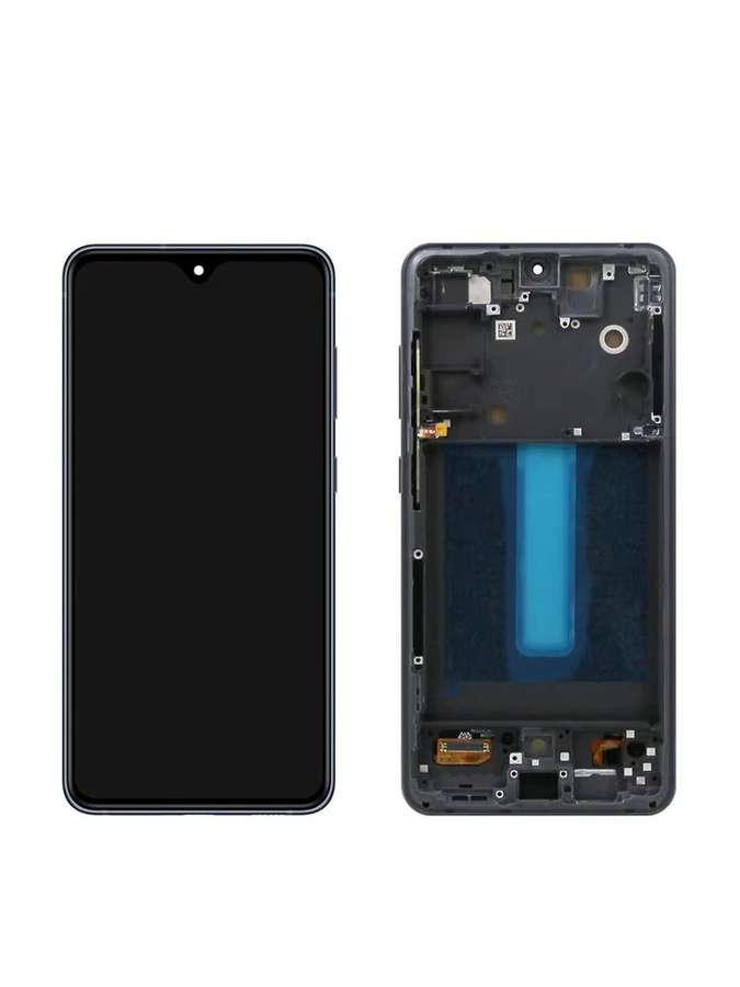 Samsung S21 FE AMOLED Display LCD Touch Screen Digitizer Montage mit Rahmen in Schwarz für G990B SM-G990U Reparatur-Set - Bild 5