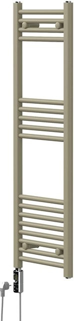 LuxeBath Elektrischer Handtuchheizkörper 600W Beige, Badheizkörper Gerade mit Seitenanschluss, B: 40 cm, H: 120 cm - Bild 1