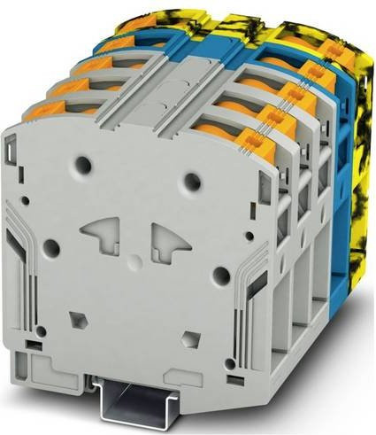 Phoenix Contact 3260118 Hochstromklemme Grau-Blau und Schwarz-Gelb, 2 Stück - Bild 1