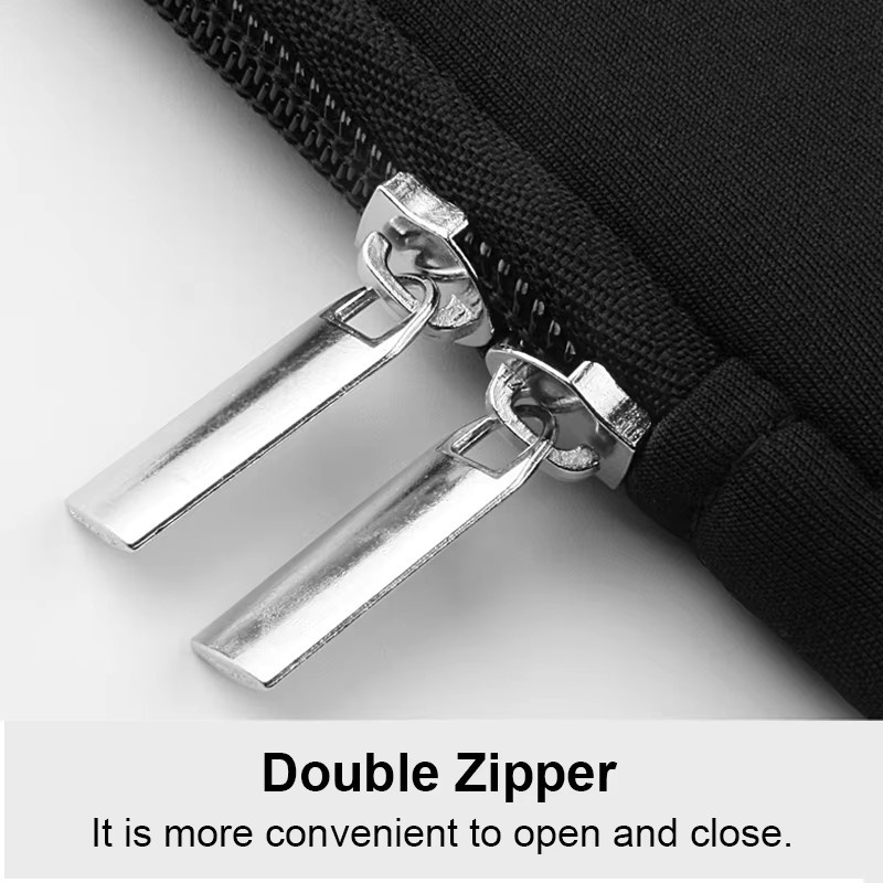 Laptop-Hülle in Schwarz für MacBook Air Pro Retina, Xiaomi, HP und Dell, passend für 11 bis 15,6 Zoll - Bild 4