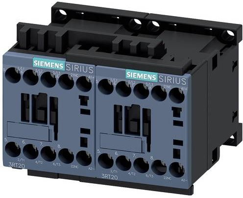 Siemens Wendeschützkombination 3RA2318-8XB30-1BW4, 3 Schließer, 690 V/AC, 11A, grau - Bild 1