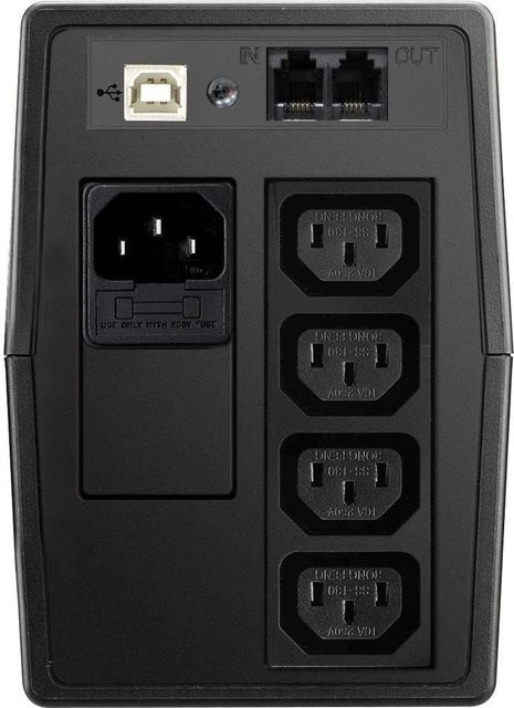 Allnet USV ALL90600T in Schwarz mit 600 VA, 360 W und 4 AC-Ausgängen - Bild 1
