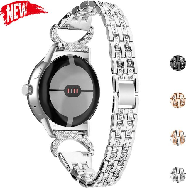 CAOWTAN Armband Edelstahl, Silber, Diamant, Perle, Kristall, Damen - Bild 1