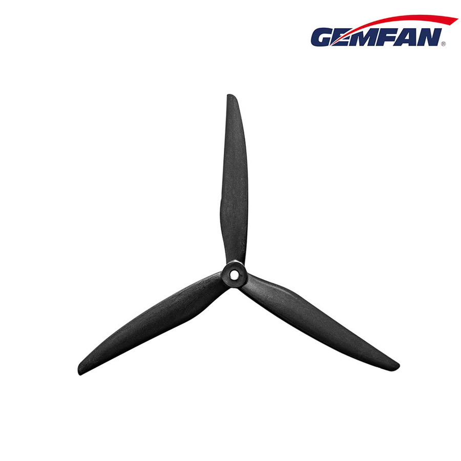 Gemfan Propeller Set 10 Zoll 1050 3-Blatt aus Glasfaser-Nylon für Multirotor FPV Cinelifter in Schwarz, 2 Paar (2CW + 2CCW) - Bild 2