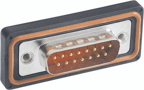 HARTING Steckverbinder 09 67 525 7615 09675257615 mit 25 Polen und Lötkelch in Schwarz - Bild 1