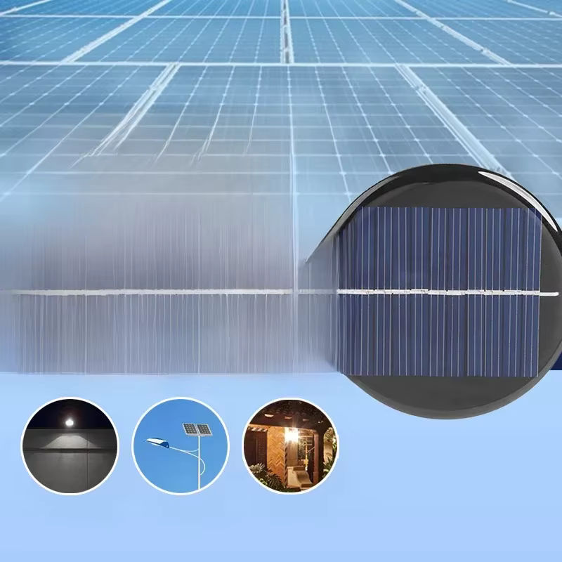 Polykristallines Silizium Solarpanel rund in Blau, 6V 2W 70mA, Durchmesser: 80 mm - Bild 6