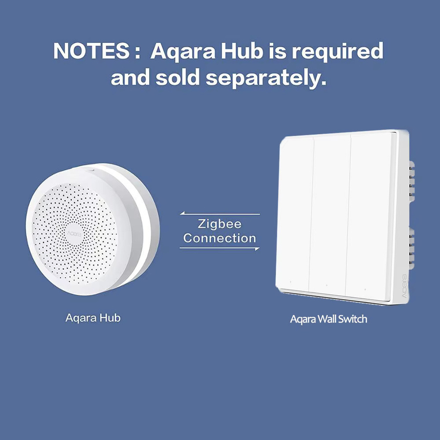 Aqara D1 Smart Wand Lichtschalter ZigBee mit Apple HomeKit Unterstützung in Weiß - Bild 3