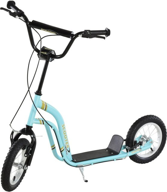 HOMCOM Kinderroller Höhenverstellbar Tretroller mit 12 Zoll Luftreifen - Bild 1