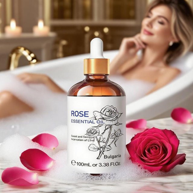 HIQILI Körperöl, Rose, Geranie, Vanille, 100 ml, Unisex - Bild 1