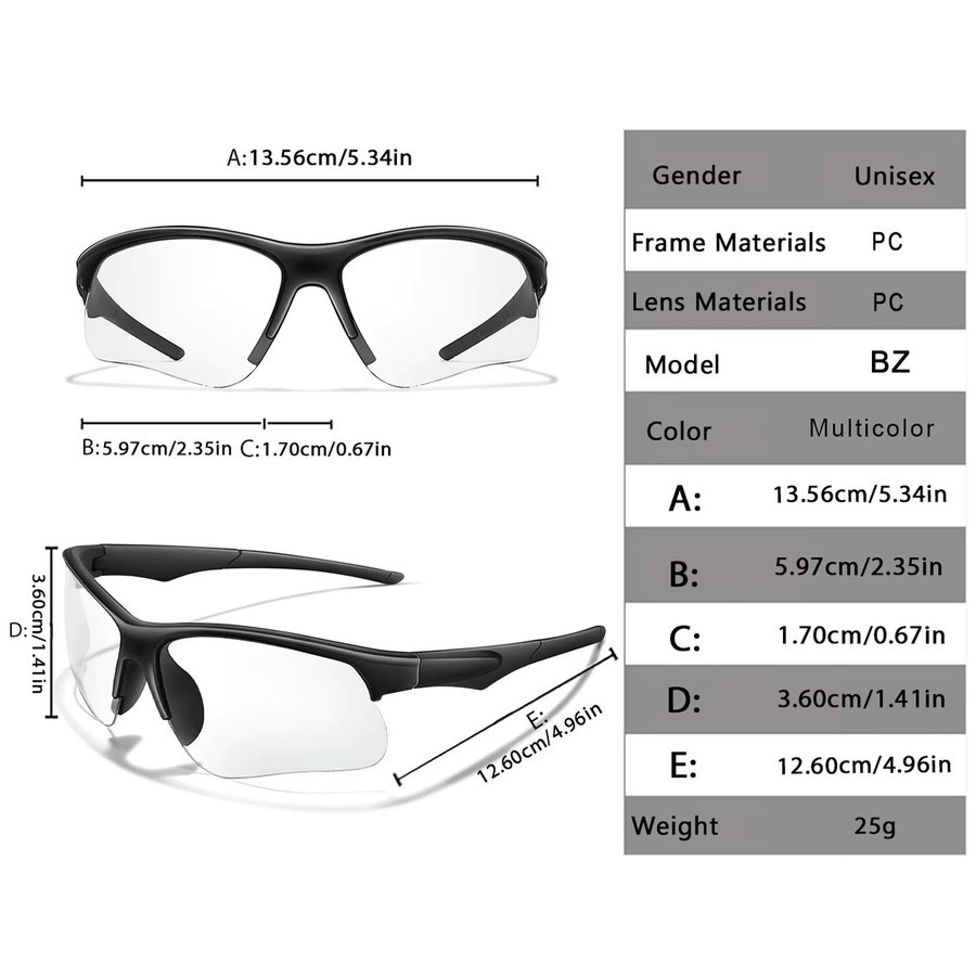 TAMWY Sportsonnenbrille Photochrome, Unisex, Vollrand, Kunststoff - Bild 2