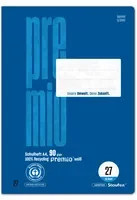 Staufen Schulheft Premio DIN A4 liniert mit Rand Lineatur 27 in Blau - Bild 1
