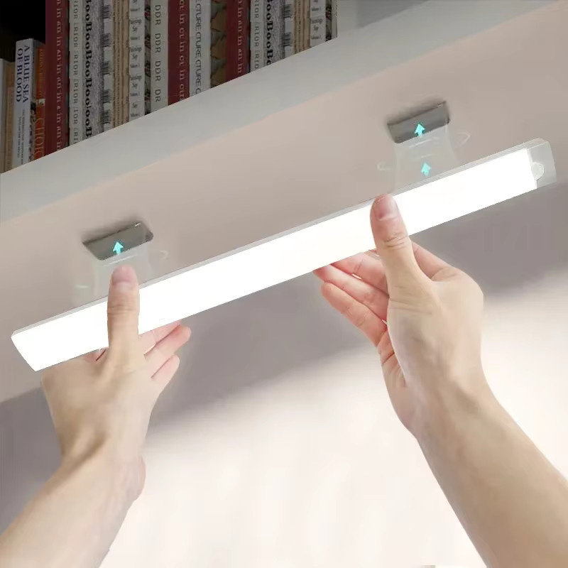 Runtowo LED-Bewegungsmelder-Licht in Weiß, kabellose wiederaufladbare Sensorlampe mit warmweißem Licht für Schlafzimmer, Küche und Treppenhaus zur Wandmontage - Bild 5