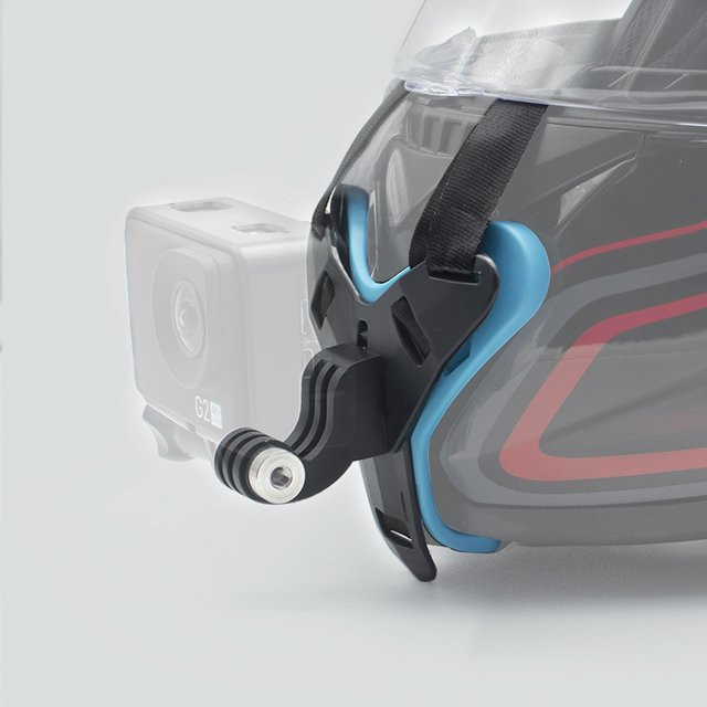 YUXI Motorrad Helm Kinn Halterung für GoPro Hero, DJI Osmo Action und Insta360 Action Kameras - Bild 1