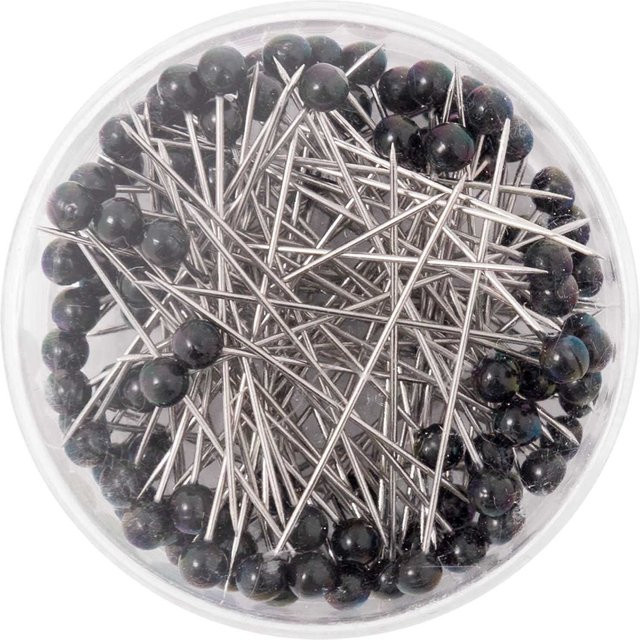Rico Design Pins in Schwarz, 100 Stück - Bild 1