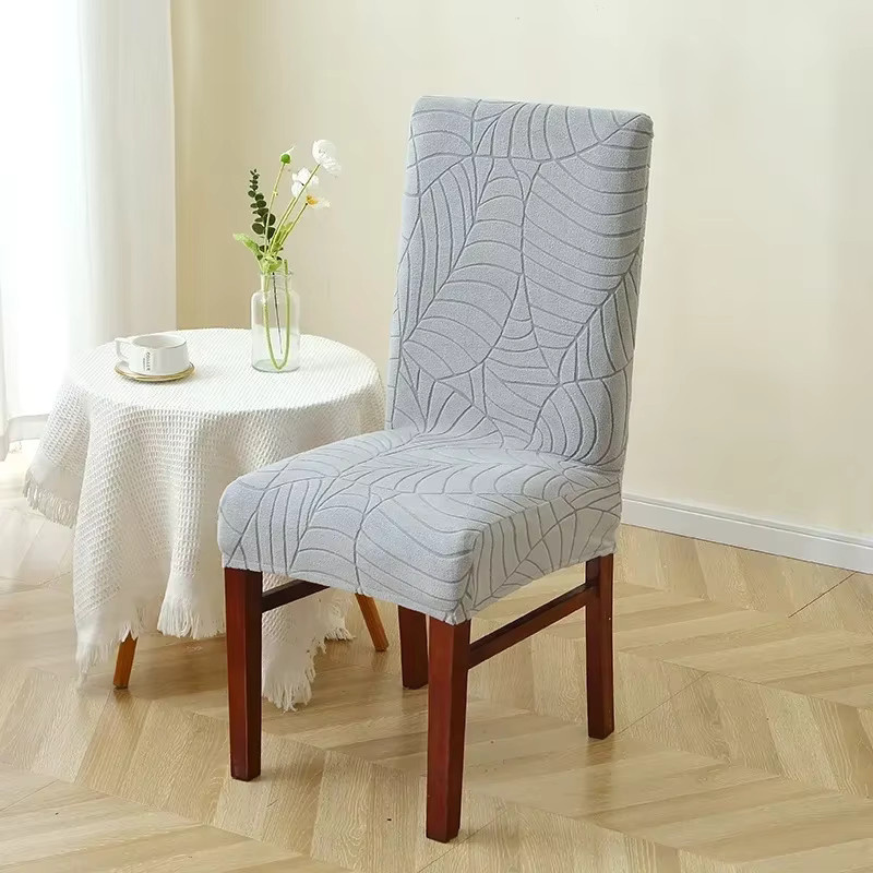 Yupartex Jacquard Stuhlbezug elastisch und schmutzabweisend in einfarbig für Esszimmerstühle - Bild 3