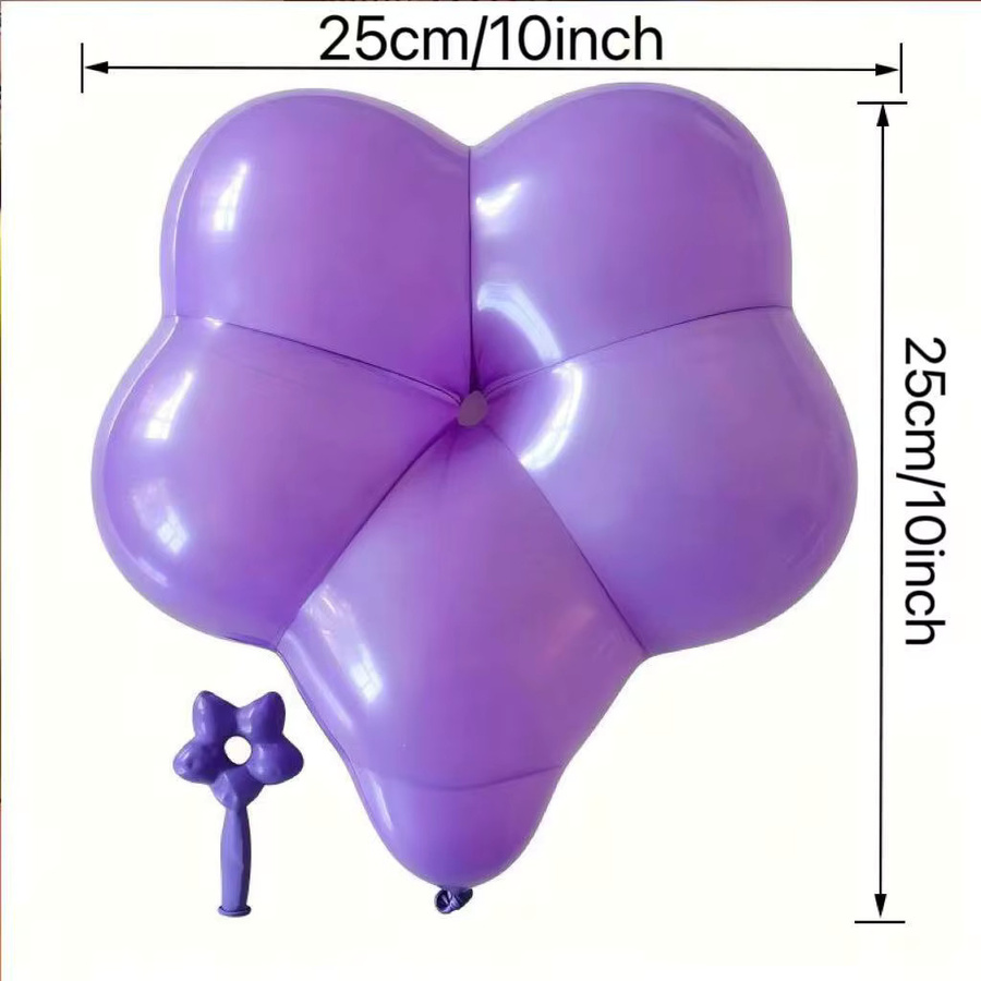 LOONER Latex-Pflaumenblüten-Ballons in Mehrfarbig für Hochzeiten und Geburtstage mit floralem Design - Bild 3