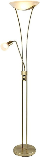 Lindby Stehlampe Felicia Modern, 3-flammig, Gold/Messing, Metall, Höhe: 180 cm, Breite: 40 cm, Tiefe: 35 cm - Bild 1