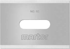 Martor Ersatzklingen Nr. 92 für MARTego Sicherheitsmesser, 10 Stück, 18mm Snap-Off aus Carbonstahl, Silber - Bild 1