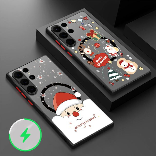 Samsung Handyhülle mit Hut-Design für Galaxy S25 Edge S24 Plus S23 S22 Ultra S24 S23 FE A56 A36 A26 A16 A55 A15 Magnethülle in Schwarz - Bild 1