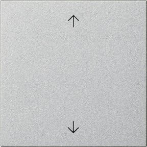 Gira Bedienaufsatz aus Aluminium mit Pfeilsymbolen in Silber 536126 - Bild 1