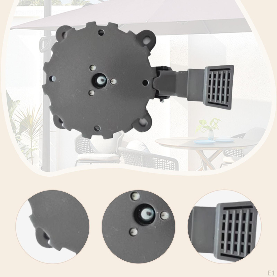 Crafttradeonline Ersatzteil für Terrassenschirm mit drehbarem Sockel 360 Grad aus Metall und Kunststoff - Bild 2