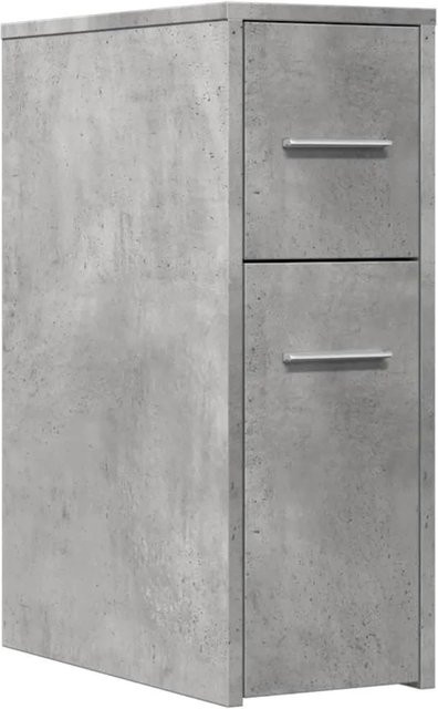 vidaXL Badschrank schmal mit Rollen in Betongrau aus Holzwerkstoff - Bild 1