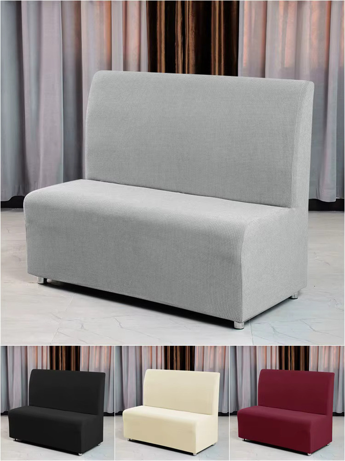 Yupartex All-inclusive Sofabezug in Grau, elastische und rutschfeste Sitzschutzhülle für dein Sofa - Bild 6