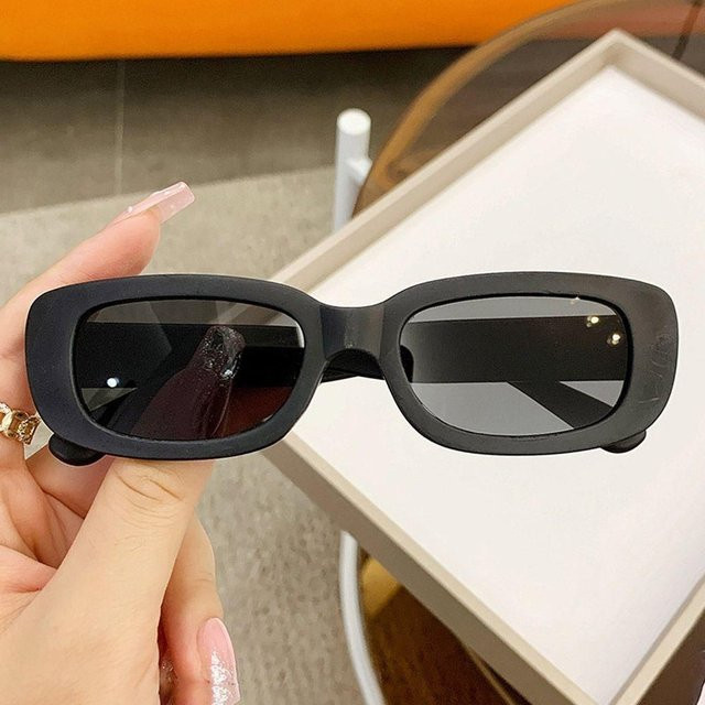 Binchi Sonnenbrille Kinder, Rechteckig, Kunststoff, Vollrand, Schwarz - Bild 1