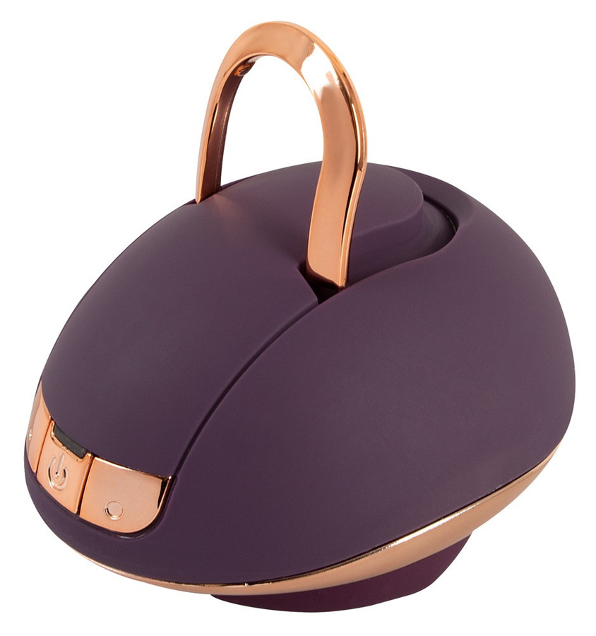 Belou Rotating Vulva Massager Auflegevibrator mit Haltering in Purple - Bild 2