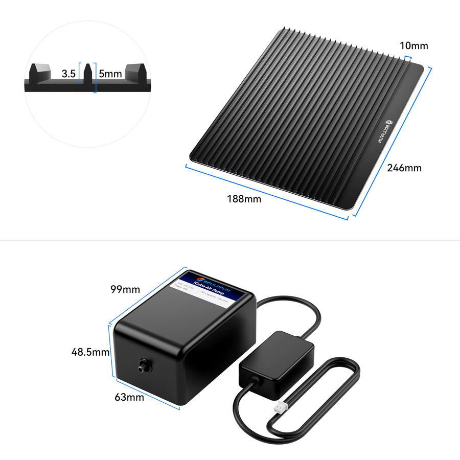 SCULPFUN Air Assist Kit für iCube Ultra Lasergravierer inklusive Schneidplatte, geräuscharm unter 40 dB - Bild 3