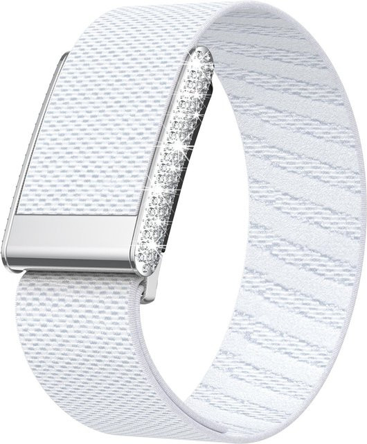 Diamond SuperKnit Luxe Armband für WHOOP 5.0, Silber, Diamant, Weiß - Bild 1