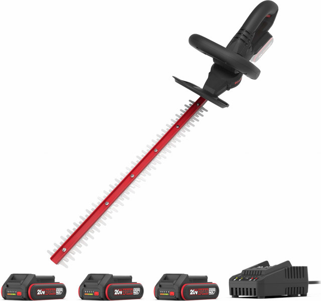 Kress Akku-Heckenschere KG254 20 V in Rot mit 3 x 2,0 Ah Akkus und Ladegerät als Komplettset - Bild 1