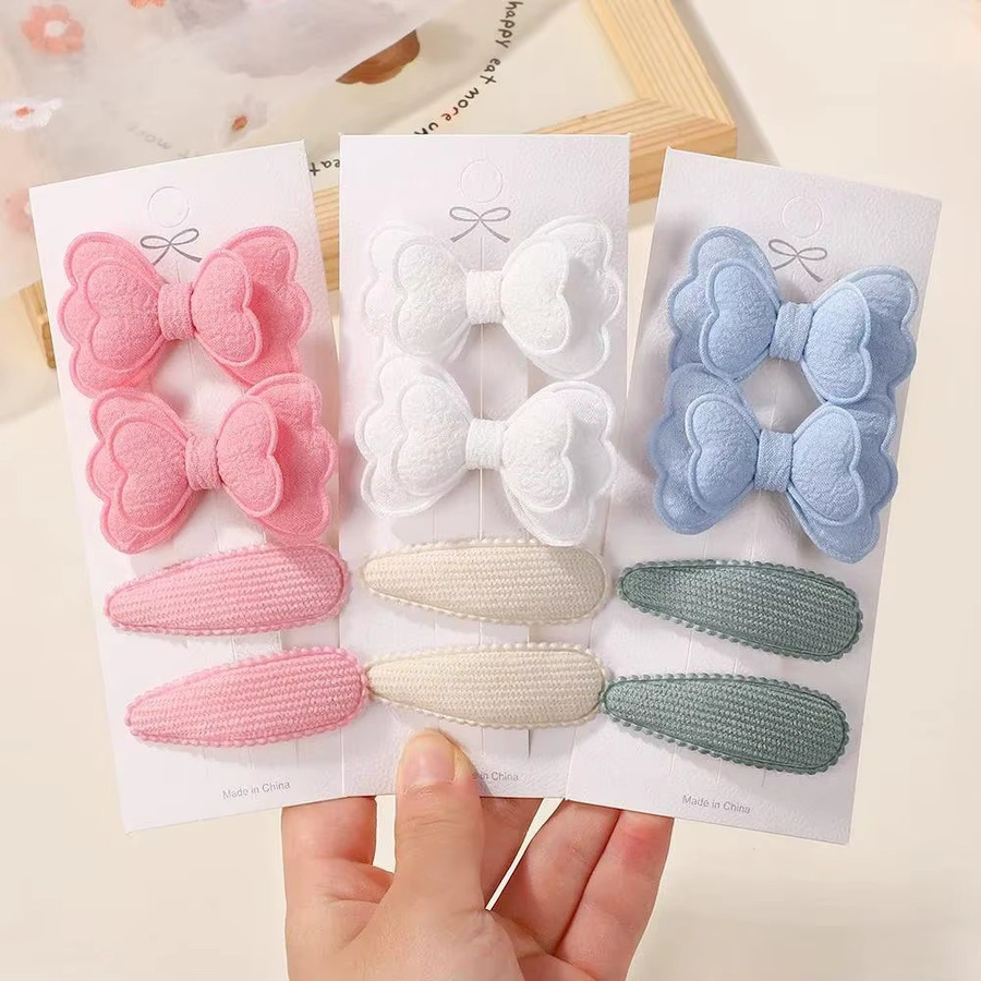 BABY BOWS Haarclip Set, 4 Teile, Candy Farben, für Kinder - Bild 1