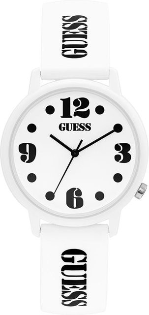 Guess Originals Damenuhr, Analoguhr, Quarz, Edelstahl, Silikon, 39 mm - Bild 1