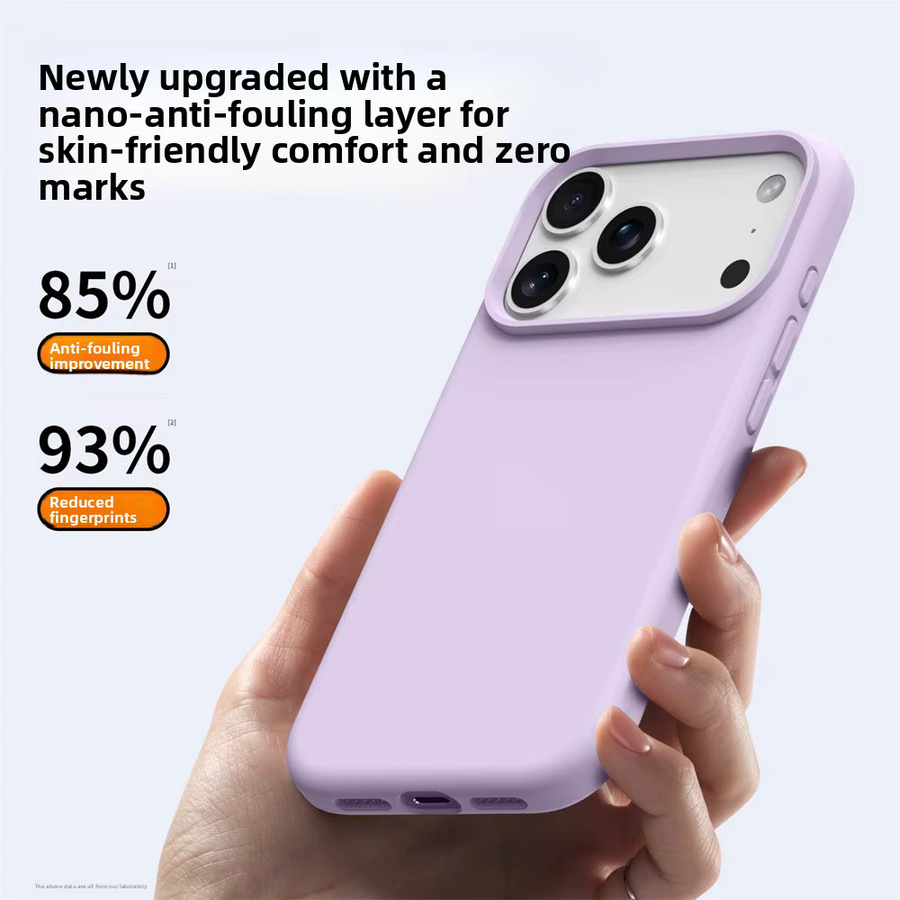 szHAIyu Silikon Handyhülle für iPhone 17 Pro Max und iPhone 16 Pro, luxuriöses weiches Design, stoßfester Schutz, Farben: Blau und Lila - Bild 2