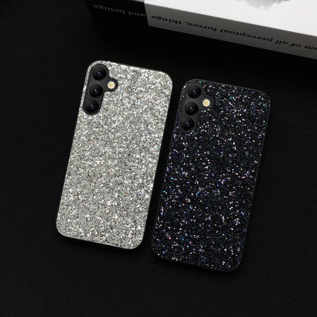 Luxuriöse Diamant-Strass Softcase Hülle für Samsung Galaxy in Schwarz - Bild 1