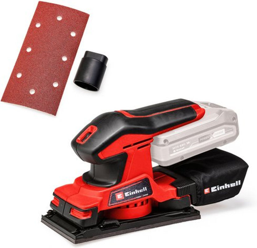Einhell Power X-Change Akku-Schwingschleifer TC-OS 18/187 Li Solo, 18V, rot/schwarz - Bild 3