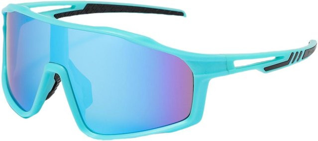 Yiran Sportsonnenbrille, square, Vollrand, Kunststoff, turquoise, Damen - Bild 1