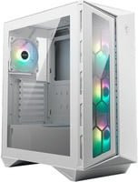 MSI MPG GUNGNIR 110R Mid Tower ATX Gehäuse in Weiß mit Glas-Seitenteil und USB-C/USB-A Anschlüssen - Bild 1