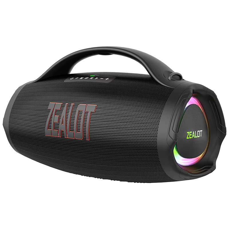 ZEALOT S98 Tragbarer Bluetooth Lautsprecher mit 160W Leistung, Wasserdicht, TWS Subwoofer, Schwarz - Bild 6