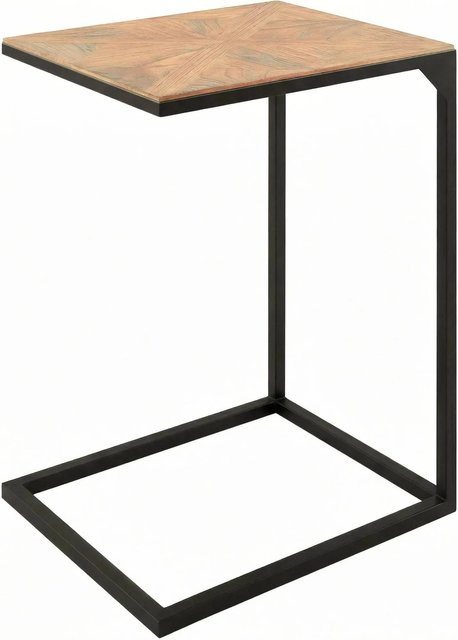 DELUKE Beistelltisch MARIT Eckig aus Mindiholz in Braun, B/T/H: 45 x 35 x 61 cm - Bild 1