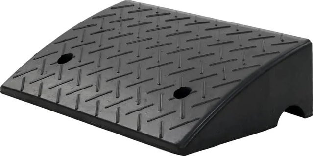 DELUKE Bordsteinrampe MIGO Schwellenrampe aus Gummi in Schwarz, B/T/H: 50 x 32,5 x 14 cm - Bild 1